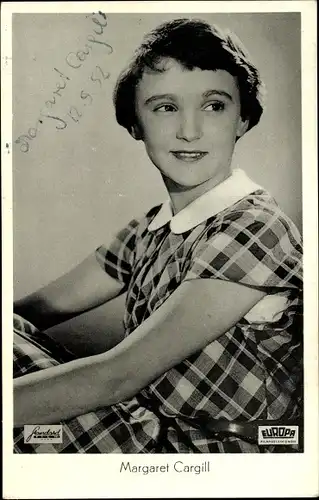 Ak Schauspielerin Margaret Cargill in Wochenend im Paradies