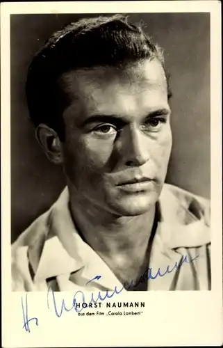 Ak Schauspieler Horst Naumann, Portrait, Autogramm