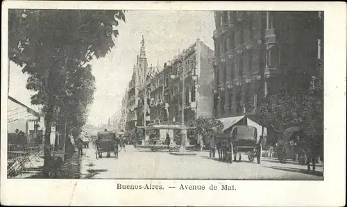 Ak Buenos Aires Argentinier, Avenue de Mai
