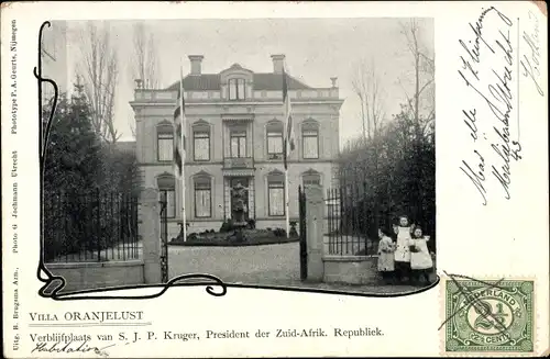 Ak Utrecht Niederlande, Villa Oranjelust