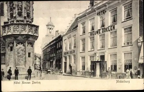 Ak Middelburg Zeeland Niederlande, Hotel Nieuwe Doelen