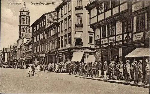 Ak Göttingen in Niedersachsen, Weenderbummel