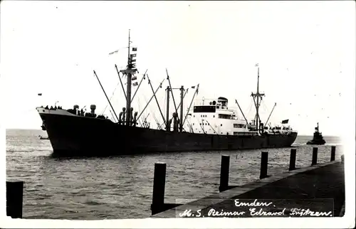 Foto Ak Emden in Ostfriesland, Frachtschiff M. S. Reimar Eduard Fritzen