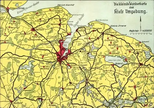 Landkarten Ak Kiel, Marine Ehrenmal Laboe, Eckernförde, Preetz, Lütjenburg