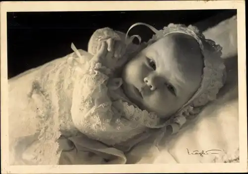 Ak Prinzessin Beatrix der Niederlande als Baby, 1938