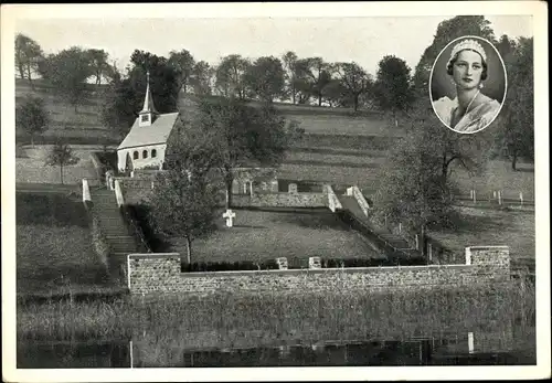 Ak Küsnacht Kanton Zürich, Königin Astrid von Schweden, Königin von Belgien, Trauerkarte