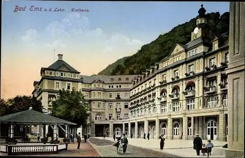 10 alte Ak Bad Ems im Rhein Lahn Kreis, diverse Ansichten