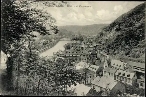 10 alte Ak Bad Ems im Rhein Lahn Kreis, diverse Ansichten