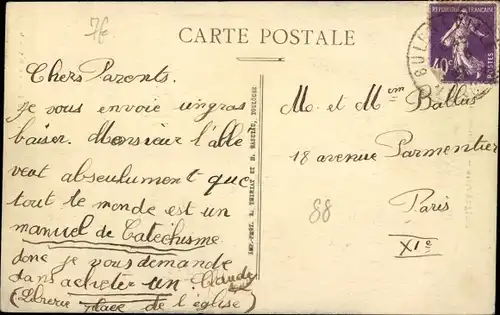 Ak Bulgnéville Lorraine Vosges, Das Denkmal