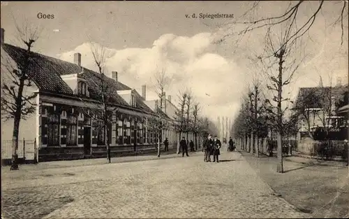 Ak Goes Zeeland Niederlande, van de Spiegelstraat
