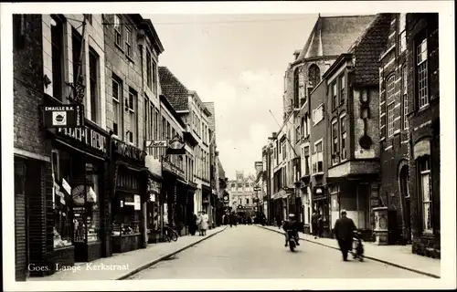 Ak Goes Zeeland Niederlande, Lange Kerkstraat