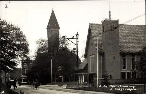 Ak Wageningen Gelderland Niederlande, Rijksstraatweg, Aula