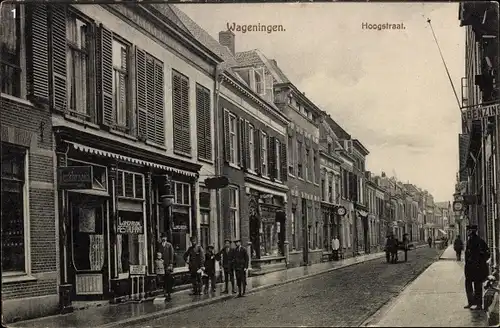 Ak Wageningen Gelderland Niederlande, Hoogstraat