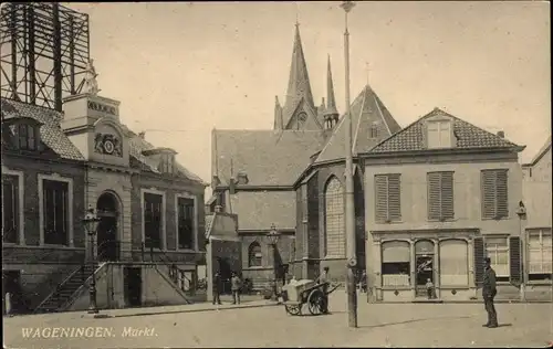 Ak Wageningen Gelderland Niederlande, Markt