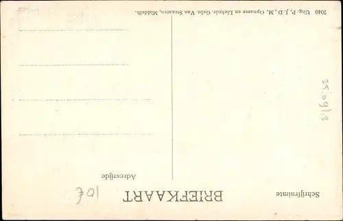 Ak Goes Zeeland Niederlande, Koninklijk bezoek September 1907, Ganzepoortstraat