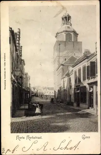 Ak Goes Zeeland Niederlande, Korte Kerkstraat