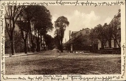 Ak Baruth in der Mark, Golssnerstraße