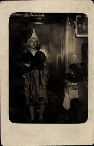Foto Ak Badenstedt Zeven in Niedersachsen, Frau im Faschingskostümen 1926, Karneval