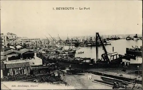 Ak Beirut Beirut Libanon, Der Hafen