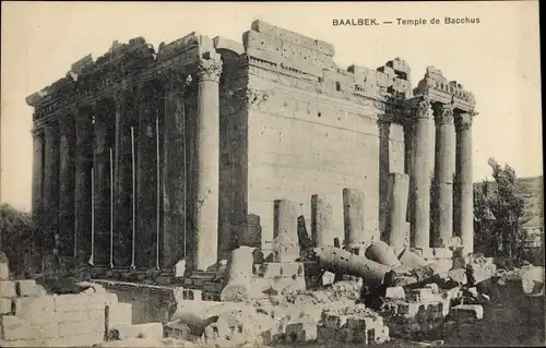 AK Baalbek Libanon, Tempel des Bacchus