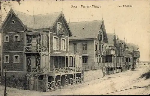 Ak Paris Plage Pas de Calais, Les Chalets