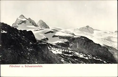 Ak Mayrhofen im Zillertal Tirol, Mörchner und Schwarzenstein