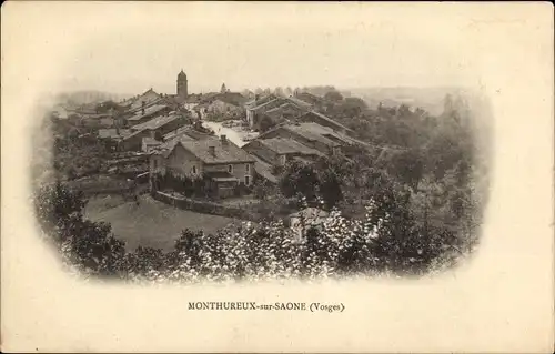 Postkarte Monthureux sur Saône Lothringen Vogesen, Gesamtansicht