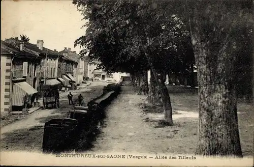 Ak Monthureux sur Saône Lothringen Vogesen, Allee des Tilleuls