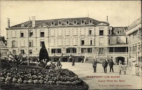 Ak Martigny les Bains Lothringen Vogesen, Grand Hotel des Bains