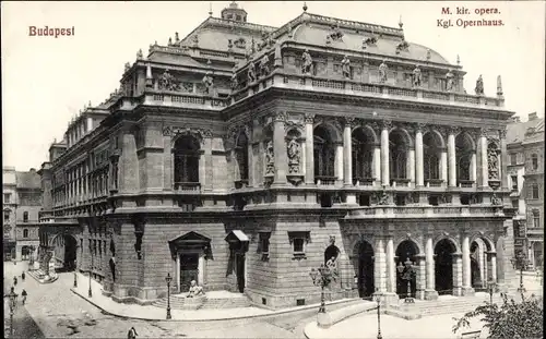 Ak Budapest Ungarn, Königliches Opernhaus