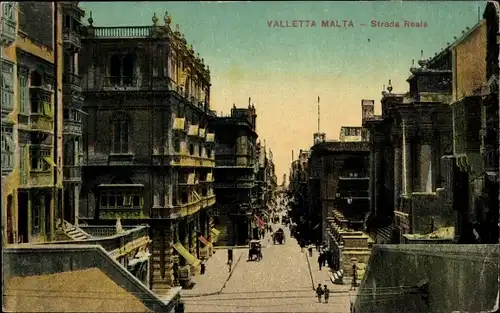 Ak Valletta Malta, Strada Reale