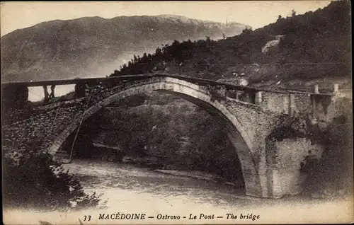 Ak Ostrovo Mazedonien, Die Brücke