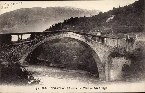 Ak Ostrovo Mazedonien, Die Brücke