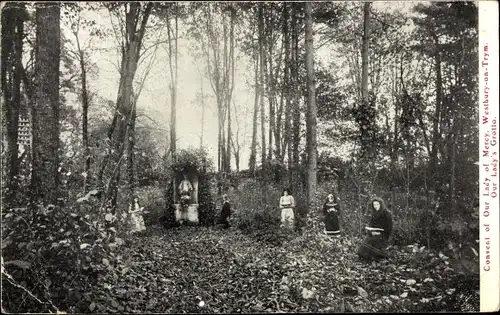 Ak Westbury on Trym South West England, Convent of Our Lady of Mercy, Our Lady's Grotto