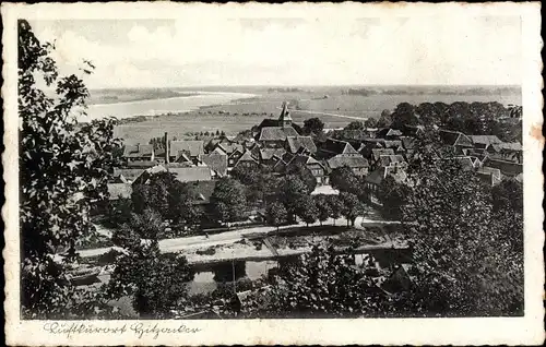 Ak Hitzacker an der Elbe, Panorama vom Ort