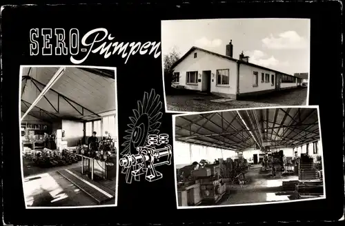 Ak Meckesheim in der Pfalz, SERO Pumpen, Fabrikhalle, Maschinen