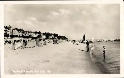 Ak Ostseebad Bansin Heringsdorf auf Usedom, Strand