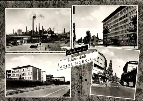 Ak Völklingen im Saarland, Hütte, Hüttenverwaltungsgebäude, St. Michaelkrankenhaus