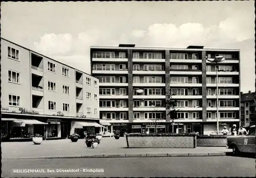 Ak Heiligenhaus Nordrhein Westfalen, Kirchplatz, Cafe Schulten, Geschäft Häusser, Reith