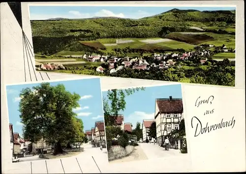 Ak Dohrenbach Witzenhausen an der Werra, Ortsansicht, Dorfmitte, Dorfstraße