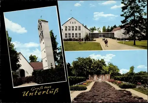 Ak Unterlüß Unterlüss Südheide, Gebäude, Park