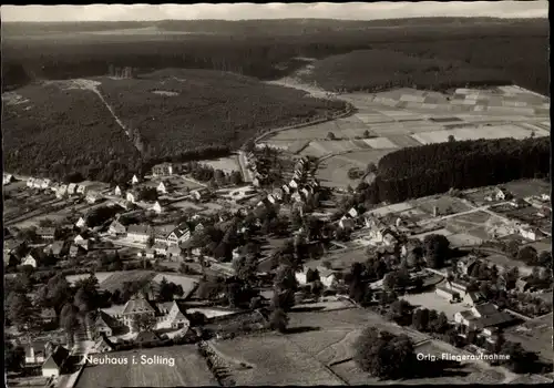 Ak Neuhaus im Solling Holzminden Niedersachsen, Orig. Fliegeraufnahme