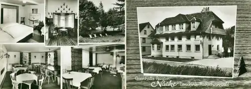 Klapp Ak Lenzkirch im Schwarzwald, Gasthaus Pension Naake, Innenansicht
