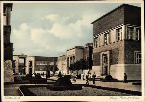 Ak Düsseldorf am Rhein, Städt. Kunstpalast
