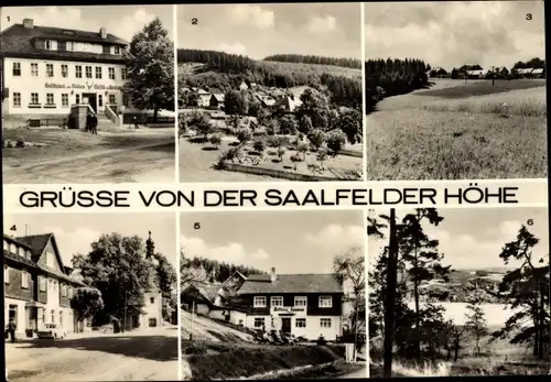 Ak Wickersdorf Saalfelder Höhe Saalfeld an der Saale, Hoheneiche, Arnsgereuth, Eyba