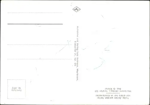 Ak Maulbronn im Schwarzwald, Klosterkeller, Historische Gaststube