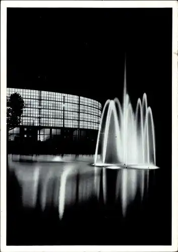 Ak Dortmund im Ruhrgebiet, Westfalenhalle bei Nacht, 70. Deutscher Bundesglasertag 1962