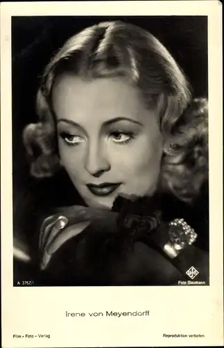 Ak Schauspielerin Irene von Meyendorff, Portrait, Ufa Film