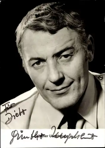 Ak Schauspieler Günther Ungeheuer, Portrait, Autogramm