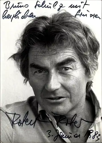 Foto Schauspieler Robert Rober, Portrait, Autogramm